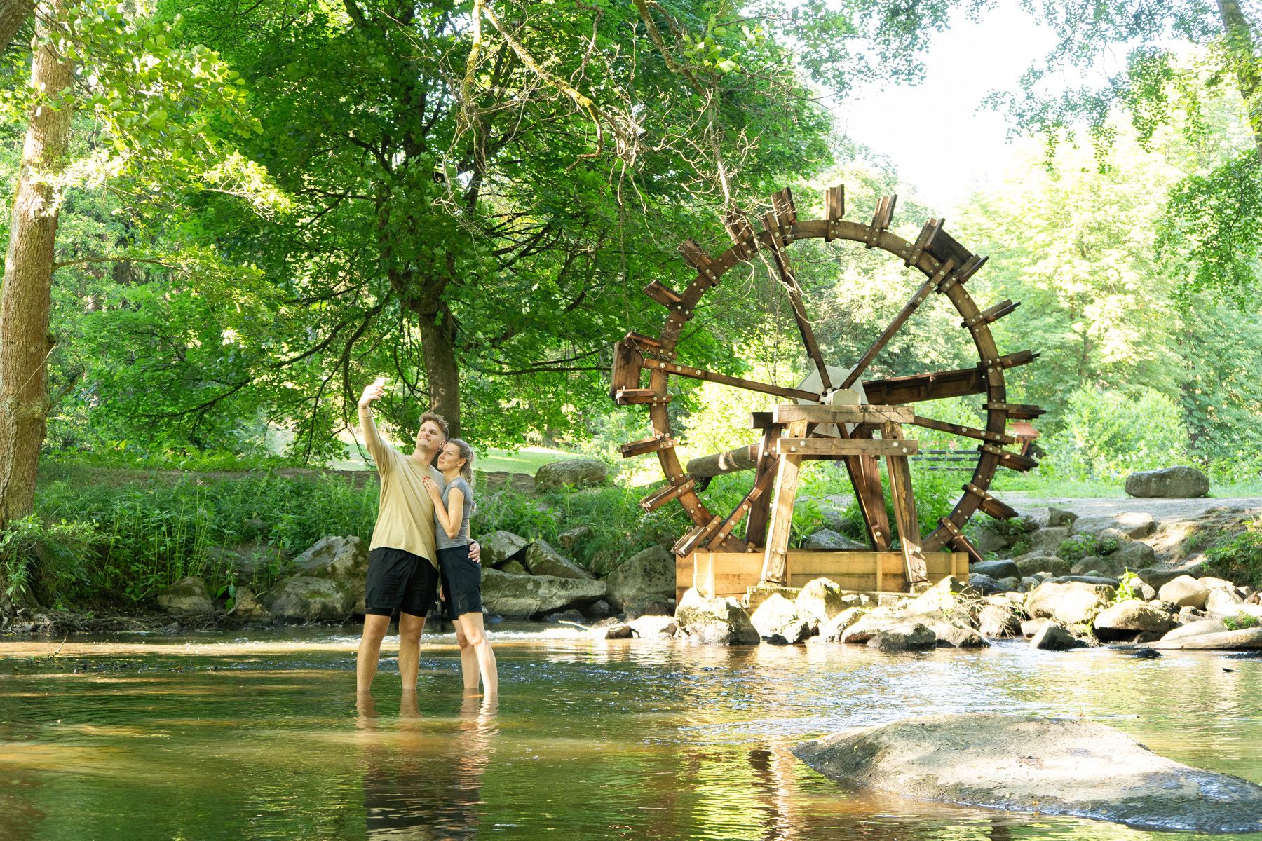 Wasserrad im Waldnaabtal