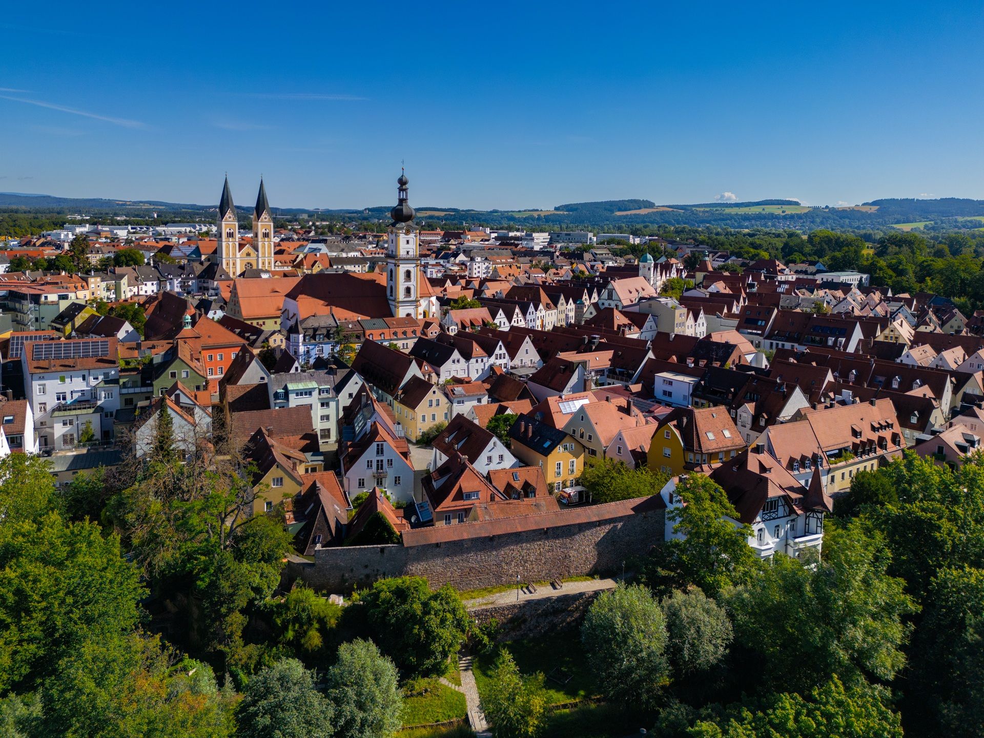 Übersicht über die gesamte Altstadt Weidens