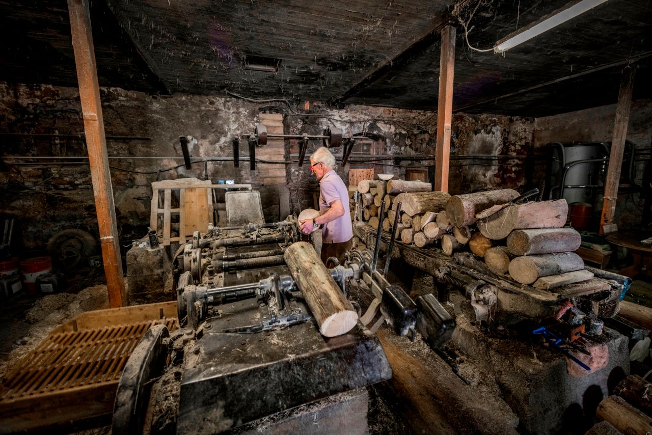 Holzwolle Produktion