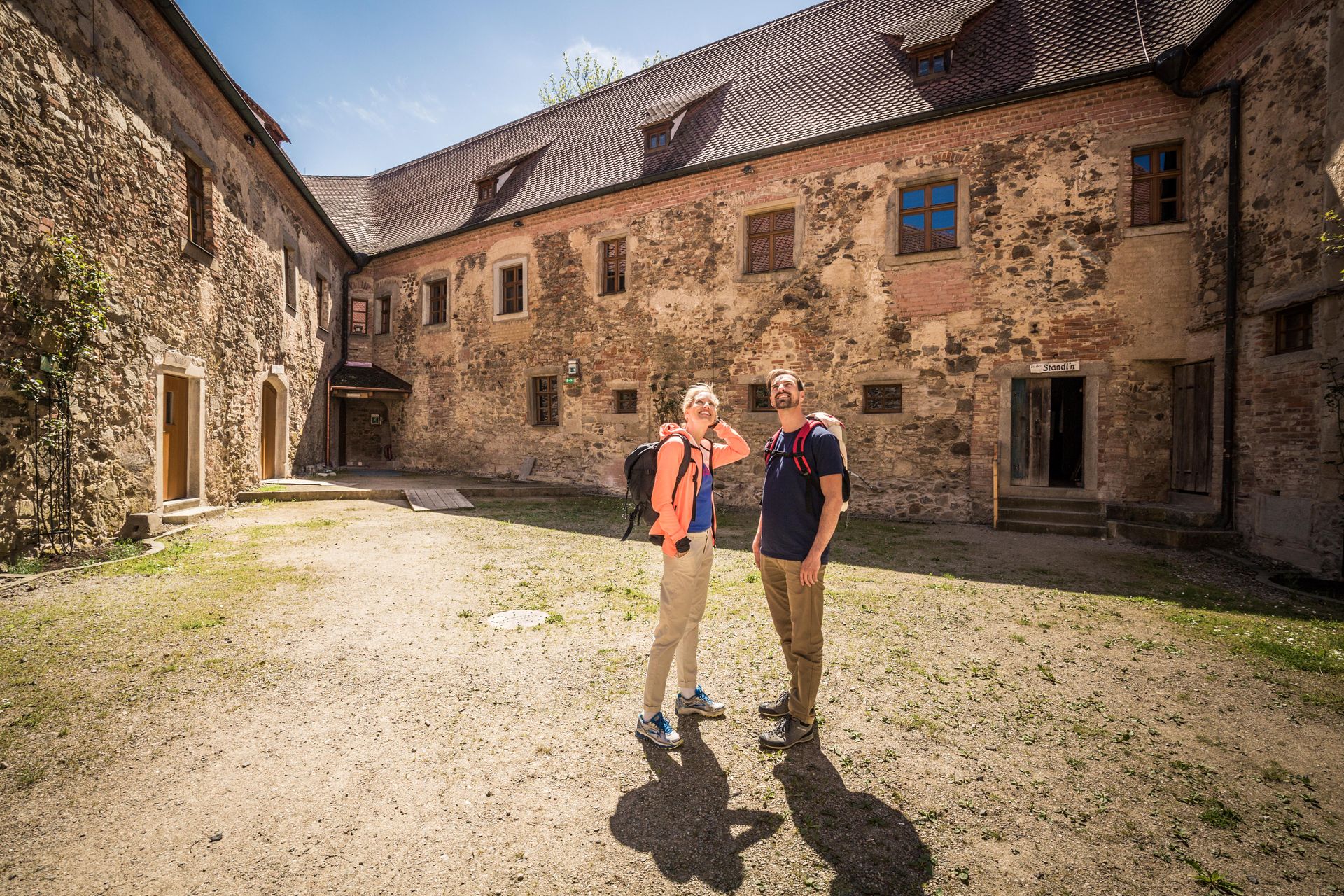 Burg in Burgtreswitz Innenhof