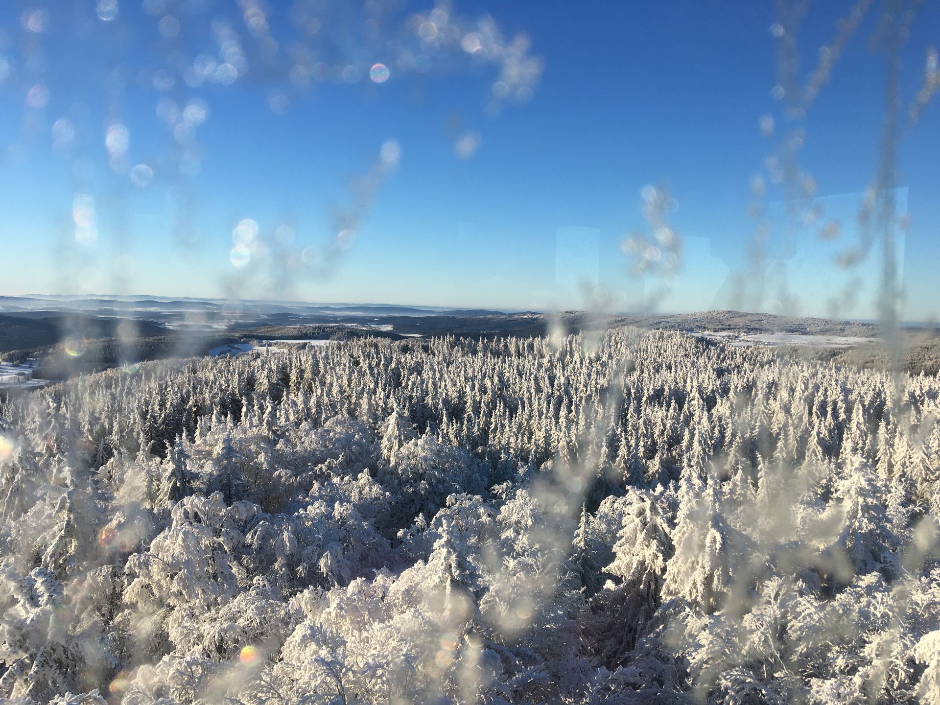 Blick vom Böhmerwaldaussichtsturm