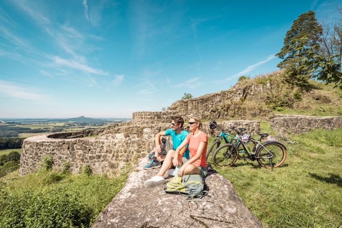 Weitblick von der Burgruine Waldeck