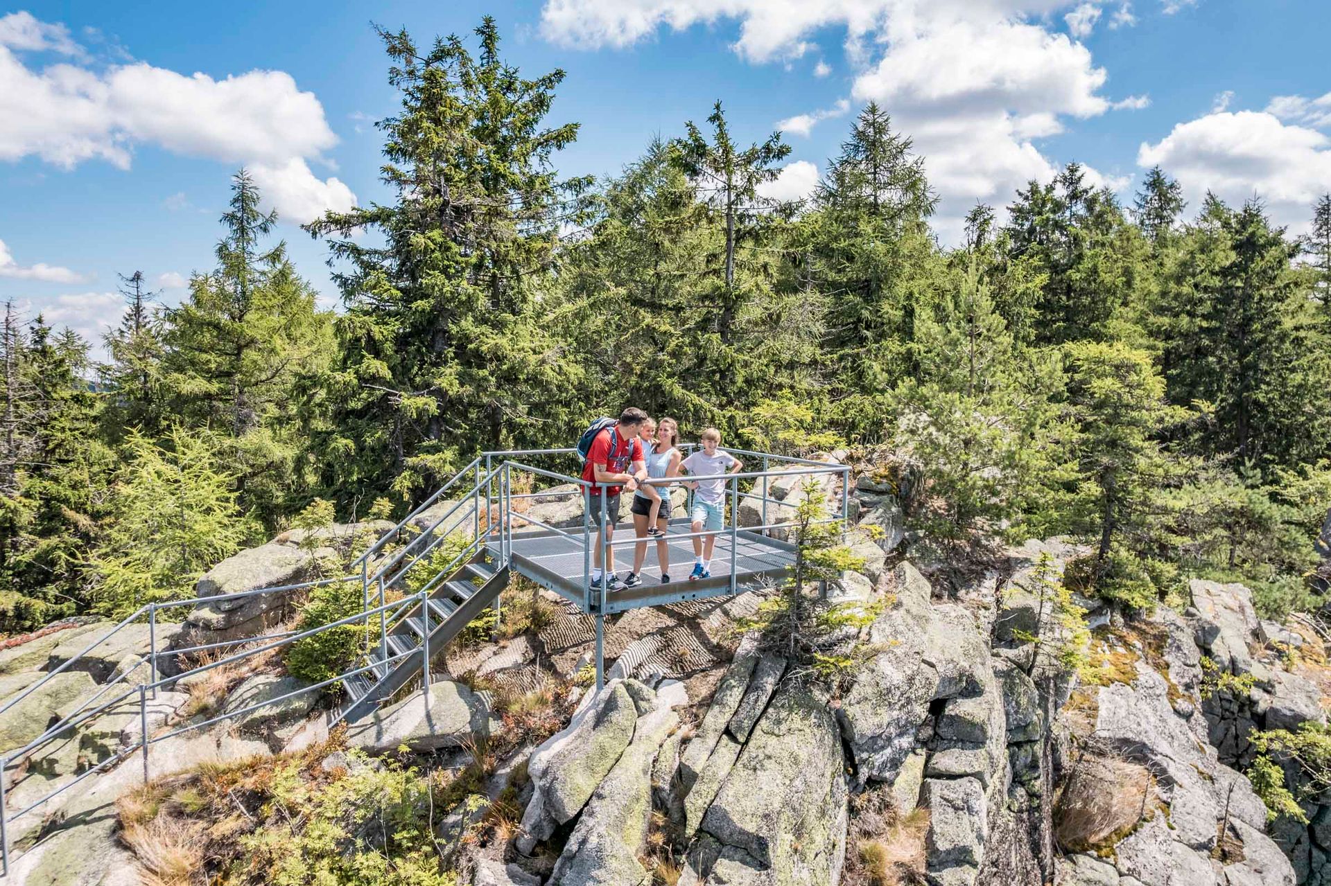 Wandern zum Saubadfelsen